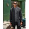 imageCOOFANDY Mens Mock Turtleneck Sweater Long Sleeve Basic Thermal Undershirt Slim Fit Lightweight Pullover SweatersDark Grey