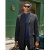 imageCOOFANDY Mens Mock Turtleneck Sweater Long Sleeve Basic Thermal Undershirt Slim Fit Lightweight Pullover SweatersNavy Blue