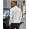 imageCOOFANDY Mens Mock Turtleneck Sweater Long Sleeve Basic Thermal Undershirt Slim Fit Lightweight Pullover SweatersWhite