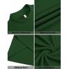 imageCOOFANDY Mens Mock Turtleneck Sweater Short Sleeve Slim Fit Turtle Neck Sweaters Casual Basic Tee Ribbed Knit Pullover TopsGreen