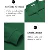 imageCOOFANDY Mens Quarter Zip Pullover Long Sleeve Casual 14 Zip Sweatshirt Lightweight Solid Mock Neck Sweater PoloGreen