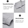 imageCOOFANDY Mens Quarter Zip Pullover Long Sleeve Casual 14 Zip Sweatshirt Lightweight Solid Mock Neck Sweater PoloLight Grey Heather