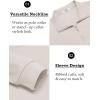 imageCOOFANDY Mens Quarter Zip Pullover Long Sleeve Casual 14 Zip Sweatshirt Lightweight Solid Mock Neck Sweater PoloLight Khaki