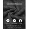 imageCOOFANDY Mens Quarter Zip Pullover Sweater Slim Fit Waffle Mock Turtleneck Polo Sweater Casual Long Sleeve SweatshirtDark Grey