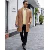 imageCOOFANDY Mens Quarter Zip Sweaters Slim Fit Lightweight Knitted Mock Neck Pullover Casual Polo SweatersBeige