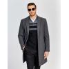 imageCOOFANDY Mens Quarter Zip Sweaters Slim Fit Lightweight Knitted Mock Neck Pullover Casual Polo SweatersGray StripesBlack Background
