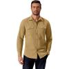 imageCOOFANDY Mens Western Cowboy Shirt Long Sleeve Cotton Button Down Work Shirts with PocketsKhaki