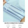 imageCOOFANDY Muscle Fit Dress Shirts for Men Banded Collar Casual Button Down ShirtsLight Blue