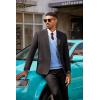 imageCOOFANDY Sweater Vest for Men Regular Fit V Neck Sleeveless Knitted Pullovers SweaterLight Blue