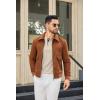 imageCOOFANDY Men Long Sleeve Henley TShirs Casual Basic Lightweight Fashion Shirts Soild Tees with PocketsCoffee