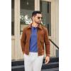 imageCOOFANDY Men Long Sleeve Henley TShirs Casual Basic Lightweight Fashion Shirts Soild Tees with PocketsDeep Blue