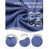 imageCOOFANDY Men Long Sleeve Henley TShirs Casual Basic Lightweight Fashion Shirts Soild Tees with PocketsDeep Blue
