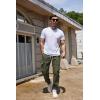 imageCOOFANDY Mens Cargo Joggers Drawstring Jogger Cargo Pants Fashion Tapered Pants with Multi Pockets