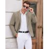 imageCOOFANDY Mens Casual Blazer One Button Sports Coat Tweed Herringbone Suit Jackets Formal Dress BlazersArmy Green