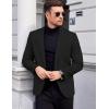 imageCOOFANDY Mens Casual Blazer One Button Sports Coat Tweed Herringbone Suit Jackets Formal Dress BlazersBlack