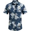 imageCOOFANDY Mens Casual Summer Beach Wrinkle Free Shirts Short Sleeve Button Down Lightweight Untucked Textured ShirtZrainforest