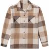 imageCOOFANDY Mens Flannel Shirts Casual Button Down Plaid Shirt Jacket Long Sleeve Fleece Shacket with PocketsBuffalo Khaki