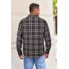imageCOOFANDY Mens Flannel Shirts Long Sleeve Button Down Shirt with Pocket Casual Shirts Work Shirts for MenBrown Plaid