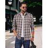 imageCOOFANDY Mens Flannel Shirts Long Sleeve Plaid Button Down Shirts Casual Cotton Shirts