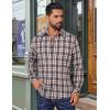 imageCOOFANDY Mens Flannel Shirts Long Sleeve Plaid Button Down Shirts Casual Cotton Shirts