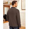 imageCOOFANDY Mens Fleece Quarter Zip Pullover Long Sleeve Mock Neck SweatshirtChestnut Brown