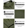 imageCOOFANDY Mens Long Sleeve Button Down Shirts Casual Cotton Linen Shirts Summer Beach Shirt with PocketArmy Green