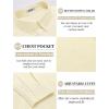 imageCOOFANDY Mens Long Sleeve Button Down Shirts Casual Cotton Linen Shirts Summer Beach Shirt with PocketBeige