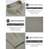 imageCOOFANDY Mens Long Sleeve Button Down Shirts Casual Cotton Linen Shirts Summer Beach Shirt with PocketLight Grey