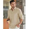 imageCOOFANDY Mens Long Sleeve Dress Shirt Casual Button Down Shirts Wrinkle Free Untucked ShirtChampagne