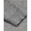 imageCOOFANDY Mens Quarter Zip Pullover Sweater Casual Zip Up Polo Sweater KnitLight Grey and White Snowflake