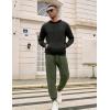 imageCOOFANDY Mens Sweatpants Joggers Workout Casual Athletic Gym Pants Lightweight Elastic Wasit Sweatpants with Pockets2 Pack BlackArmy Green
