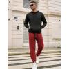 imageCOOFANDY Mens Sweatpants Joggers Workout Casual Athletic Gym Pants Lightweight Elastic Wasit Sweatpants with Pockets2 Pack BlackDark Red
