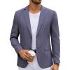 imageCOOFANDY Mens Casual Blazer Lightweight Unlined Sport Coat Regular Fit Two Button Suit JacketBlue