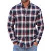 Navy Red White Plaid