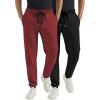 2 Pack: Black/Dark Red