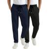 imageCOOFANDY Mens Sweatpants Joggers Workout Casual Athletic Gym Pants Lightweight Elastic Wasit Sweatpants with Pockets2 Pack BlackNavy Blue