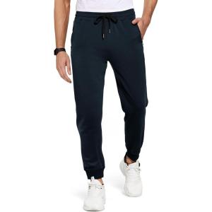 imageCOOFANDY Mens Sweatpants Joggers Workout Casual Athletic Gym Pants Lightweight Elastic Wasit Sweatpants with PocketsNavy Blue