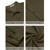 imageCOOFANDY Mens Casual Button Down Shirt Long Sleeve Wrinkle Free Shirts Stretch Dress ShirtArmy Green