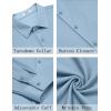 imageCOOFANDY Mens Casual Button Down Shirt Long Sleeve Wrinkle Free Shirts Stretch Dress ShirtLight Blue
