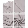imageCOOFANDY Mens Casual Button Down Shirt Long Sleeve Wrinkle Free Shirts Stretch Dress ShirtLight Gray