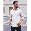 imageCOOFANDY Mens Casual Button Down Shirt Long Sleeve Wrinkle Free Shirts Stretch Dress ShirtWhite