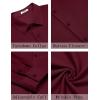 imageCOOFANDY Mens Casual Button Down Shirt Long Sleeve Wrinkle Free Shirts Stretch Dress ShirtWine Red