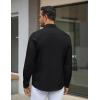 imageCOOFANDY Mens Dress Shirt Wrinkle Free Regular Fit Stretch Long Sleeve Button Down ShirtsBlack  Red