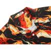 imageCOOFANDY Mens Hawaiian Shirts Short Sleeve Button Down Aloha Shirt Casual Beach ClothesFlame