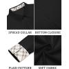 imageCOOFANDY Mens Long Sleeve Button Down Shirts Casual Untucked Shirt Regular Fit Dress ShirtBlack