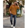 imageCOOFANDY Mens Long Sleeve Polo Shirts Casual Button Collared Shirts Raglan Golf T ShirtBrown