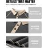 imageCOOFANDY Mens Long Sleeve Polo Shirts Casual Button Collared Shirts Raglan Golf T ShirtDark Grey