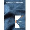 imageCOOFANDY Mens Long Sleeve Polo Shirts Casual Button Collared Shirts Raglan Golf T ShirtDenim Blue