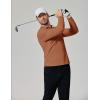 imageCOOFANDY Mens Long Sleeve Polo Shirts Moisture Wicking Golf Shirts Lightweight Athletic Collared ShirtLight Brown