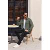 imageCOOFANDY Mens Long Sleeve Shirts Casual Button Down Shirt Wrinkle Free Dress Shirt with PocketArmy Green